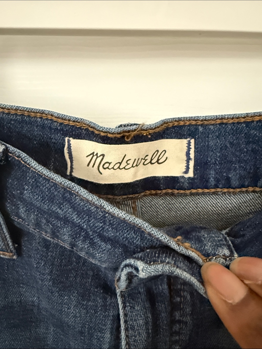 Madewell Women’s Wash Blue High-Rise Denim Shorts Size 28 NWT - Picture 8 of 9